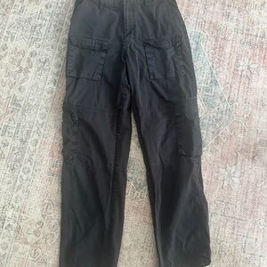 Forever 21 black cargo pants - M